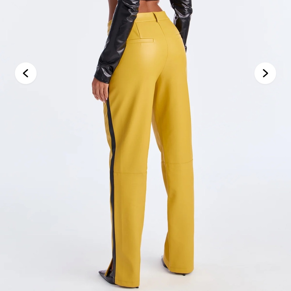 Fashion Nova Yellow Straight Leg Pants - Picture 4 of 6